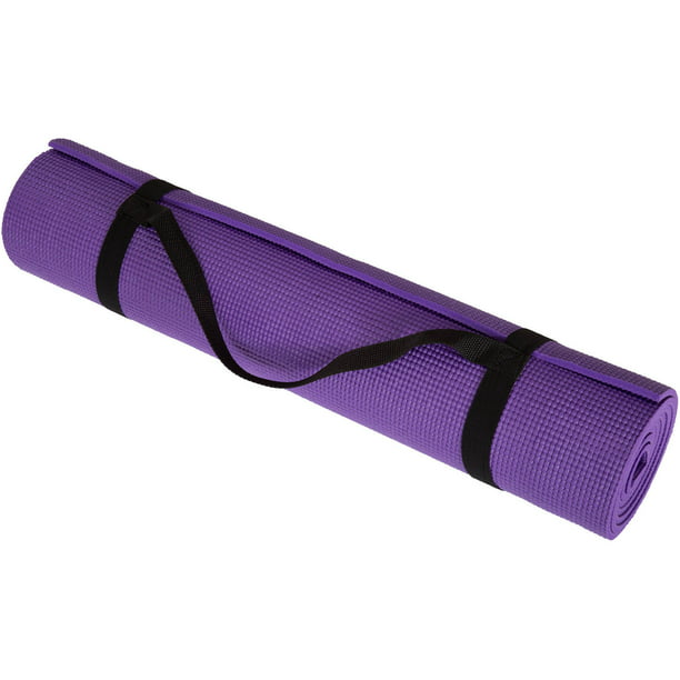 Golds Gym Yoga Mat Non Slip 5mm Exercise Fitness Gym Pilates with Carry Straps